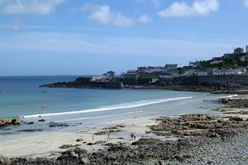 Coverack beach is only a 10 minute drive away.