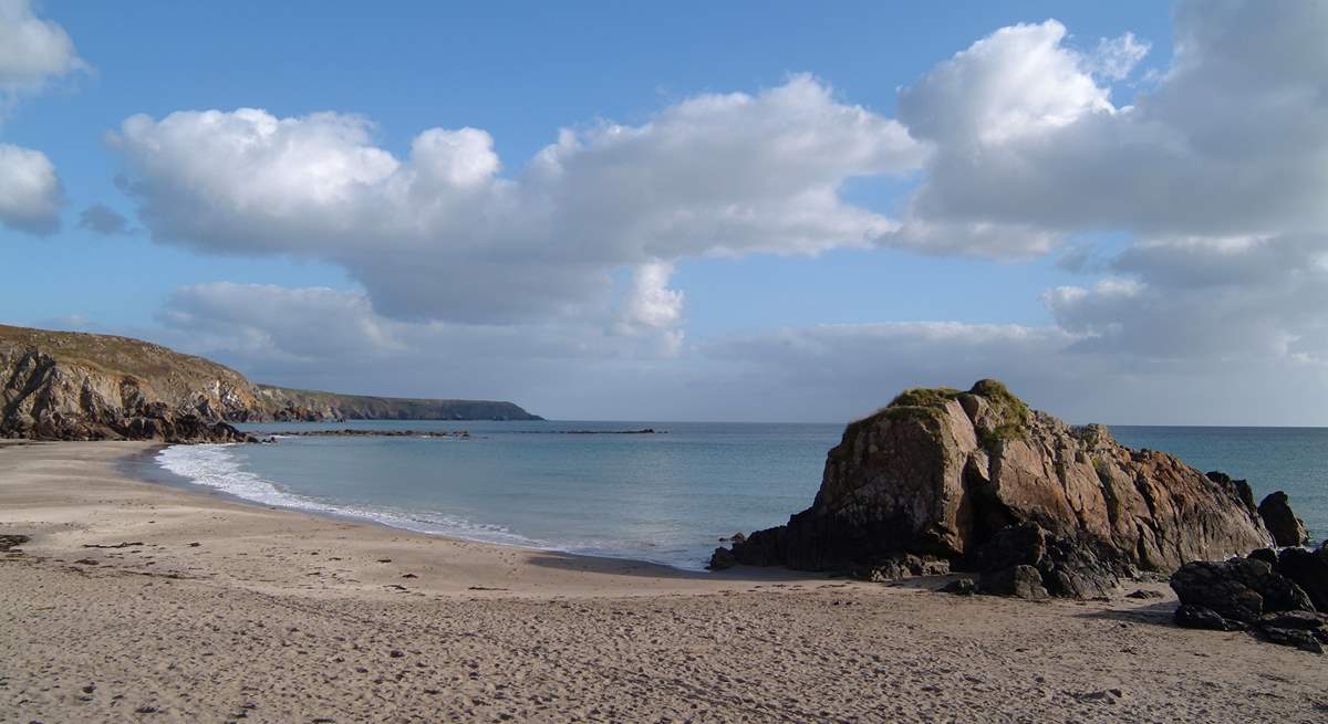 Kennack Sands, an idyllic spot for a beach walk.