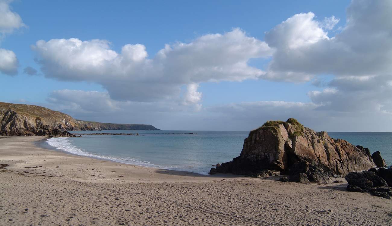 Kennack Sands, an idyllic spot for a beach walk.