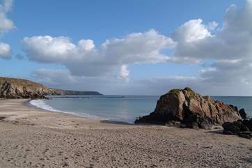 Kennack Sands, an idyllic spot for a beach walk.