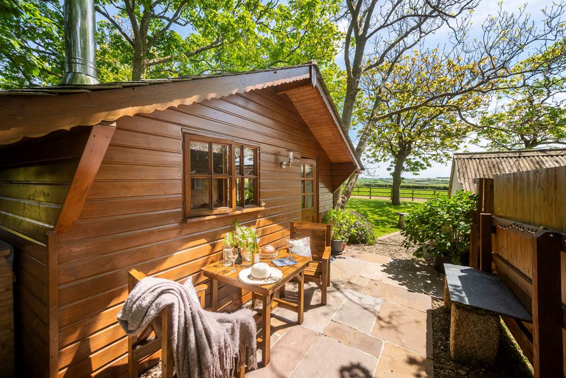 The quirky little cabin in Cornwall.