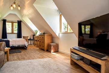 With such a large TV you can also watch it whilst snuggled in bed.