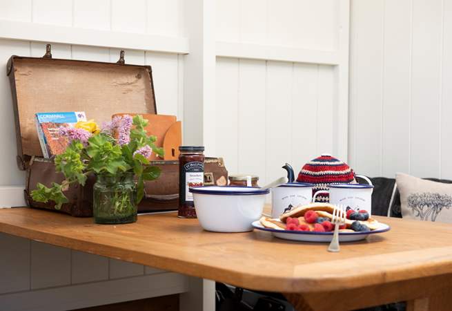 Tuck into a tasty breakfast before heading out on an adventure.