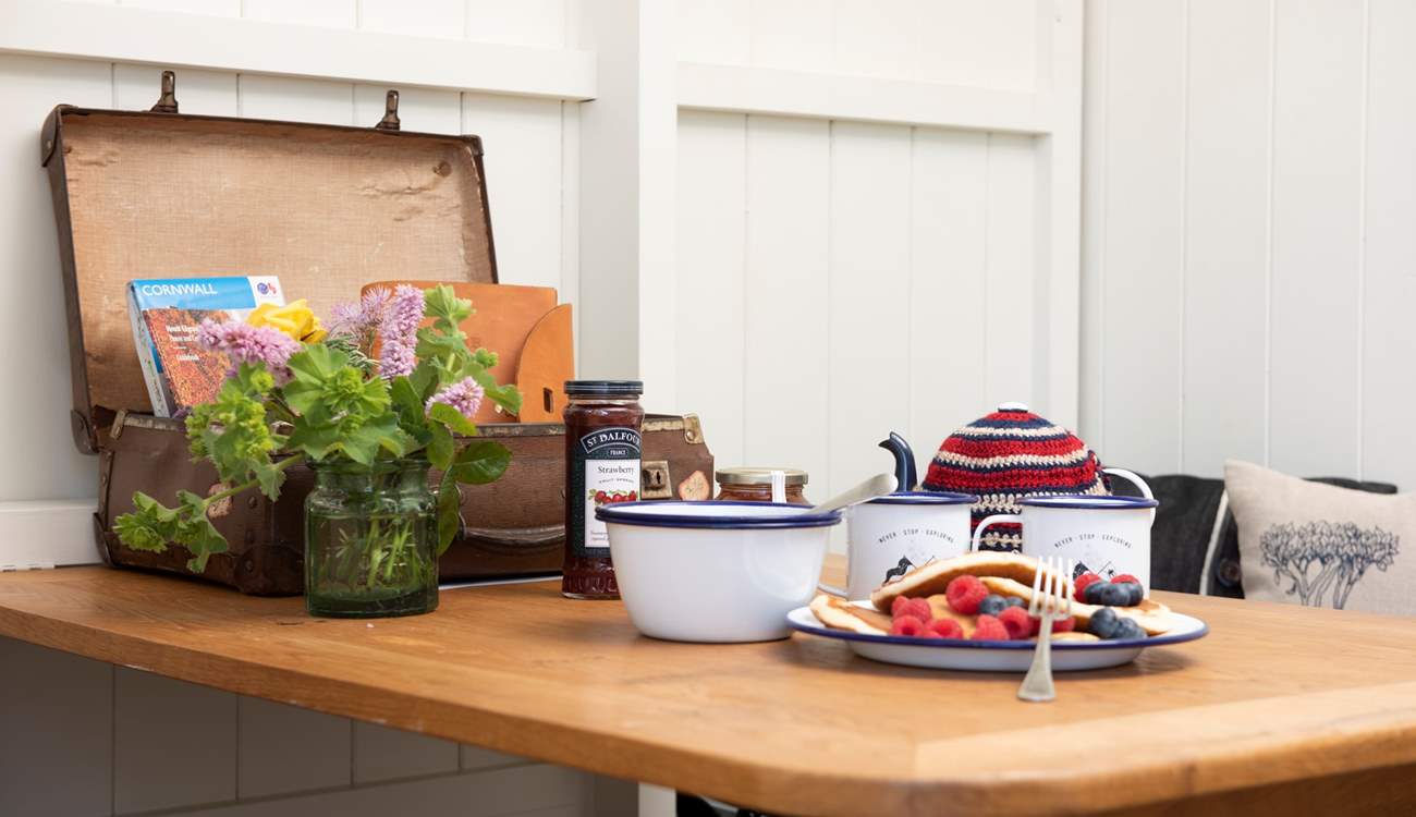 Tuck into a tasty breakfast before heading out on an adventure.