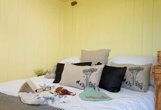 The plush bedding ensures a great night's sleep.