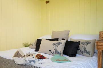 The plush bedding ensures a great night's sleep.