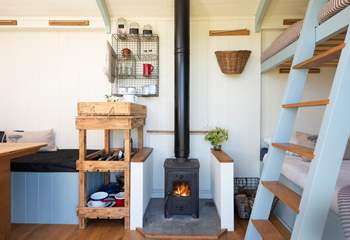 As the sun dips beyond the horizon, light the wood-burner and get cosy. 