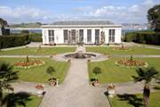 The gorgeous gardens and Orangery Restaurant at Mount Edgcumbe.