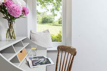Study in style in the second bedroom.