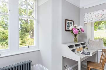 With amazing outlooks in every direction, the desk in the second bedroom is a great place to take inspiration from your surroundings.