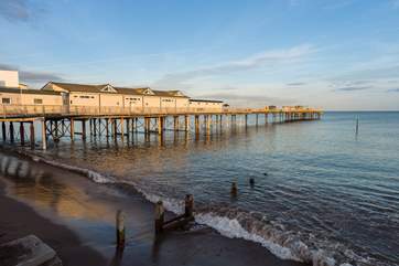 Teignmouth in the evening sun.