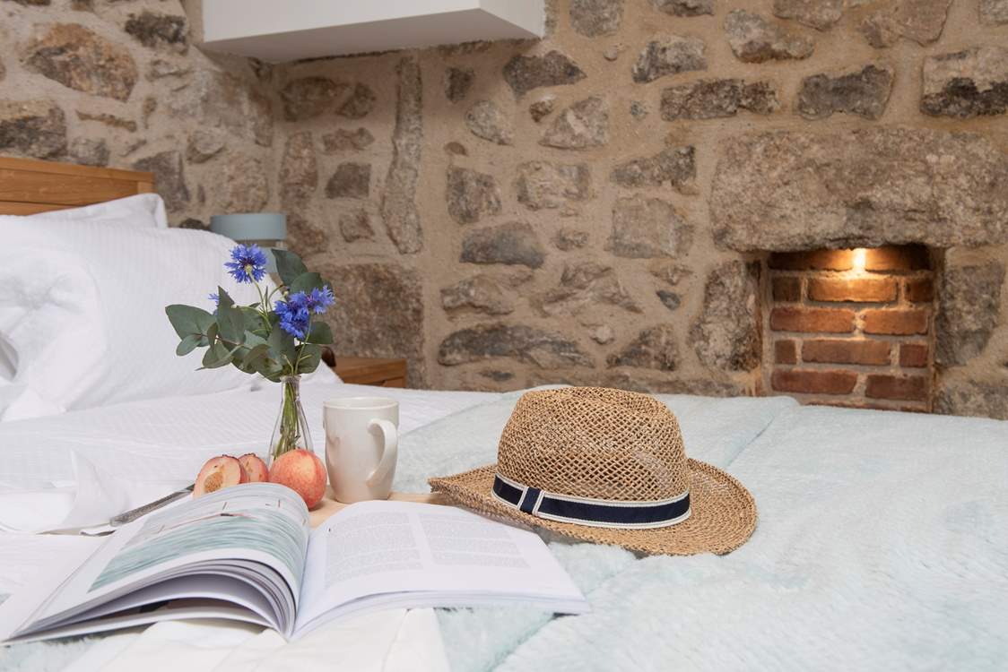 Breakfast in bed - a great start to the day.