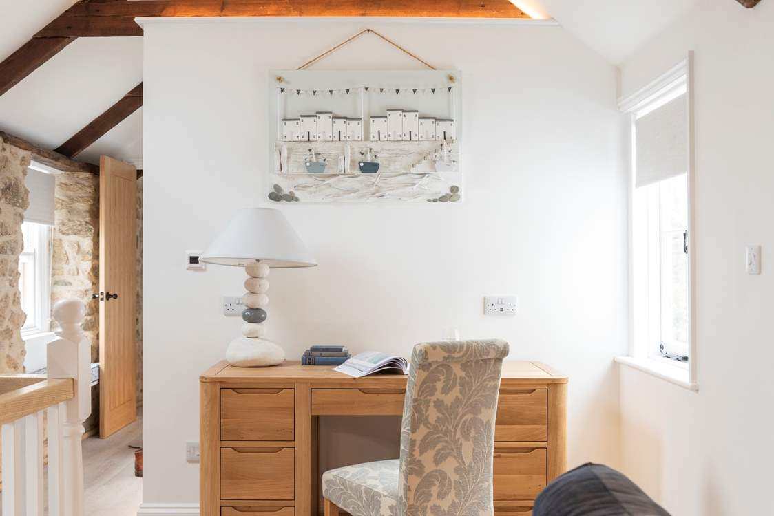 There is a handy desk area if you fancy sitting somewhere quiet and penning a postcard back home.