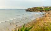 The golden sands of Broad Haven Beach are very nearby. The perfect family beach with cafes, restaurants, rock pools and amazing sunsets.  - Thumbnail Image