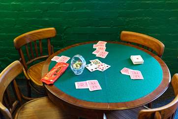 For rainy days, a game of cards.
