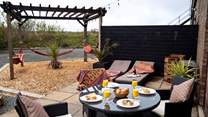 Enjoy the glorious outdoors at Officers' Quarters.