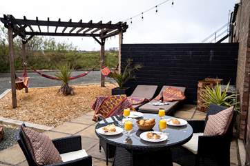 Enjoy the glorious outdoors at Officers' Quarters.