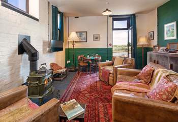 Take time away from it all in the simplicity of the 1940s Mess Room with the glorious antique wood burner. 