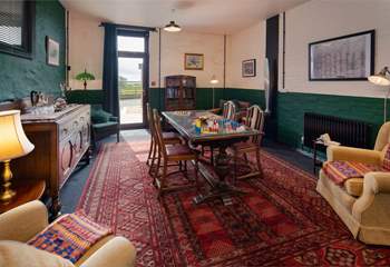 Cosy surroundings in a magical setting, the perfect spot for a board game. .