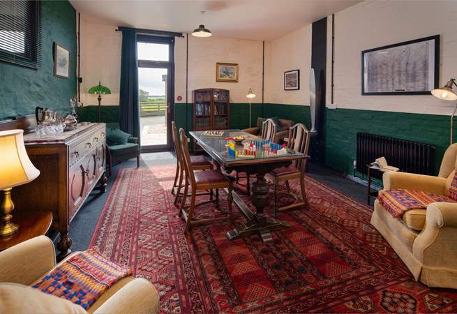 Cosy surroundings in a magical setting, the perfect spot for a board game. .