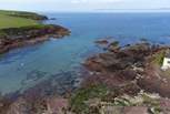 St. Brides beach, just down the road, sand and rock pools to explore. The perfect place for an evening swim and a sunset barbeque.