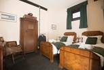 Twin beds or a comfy super king. You choose. Please let us know when booking. 