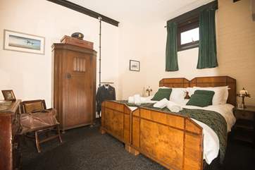 A comfy super king or twin beds you choose, but please let us know when booking.