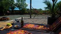 The most enchanting spot to take time out after relaxing in the blissful hot tub. 