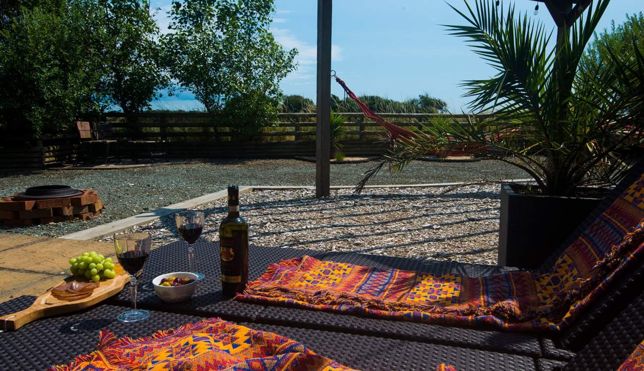 The most enchanting spot to take time out after relaxing in the blissful hot tub. 