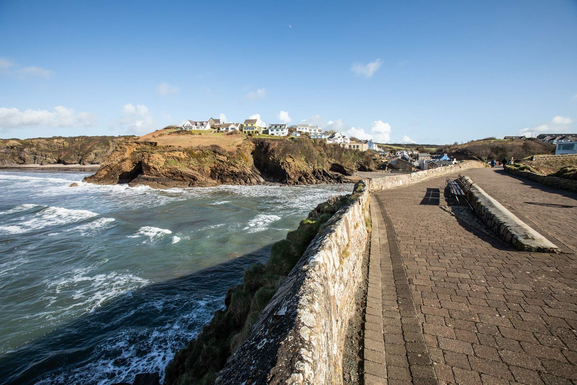 Walk from Broad Haven to Little Haven at low tide. Swathes of golden sand and rolling surf. Nothing like a beach day!