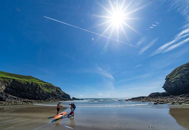 Pack a picnic and soak up the sunshine on Nolton Beach. 