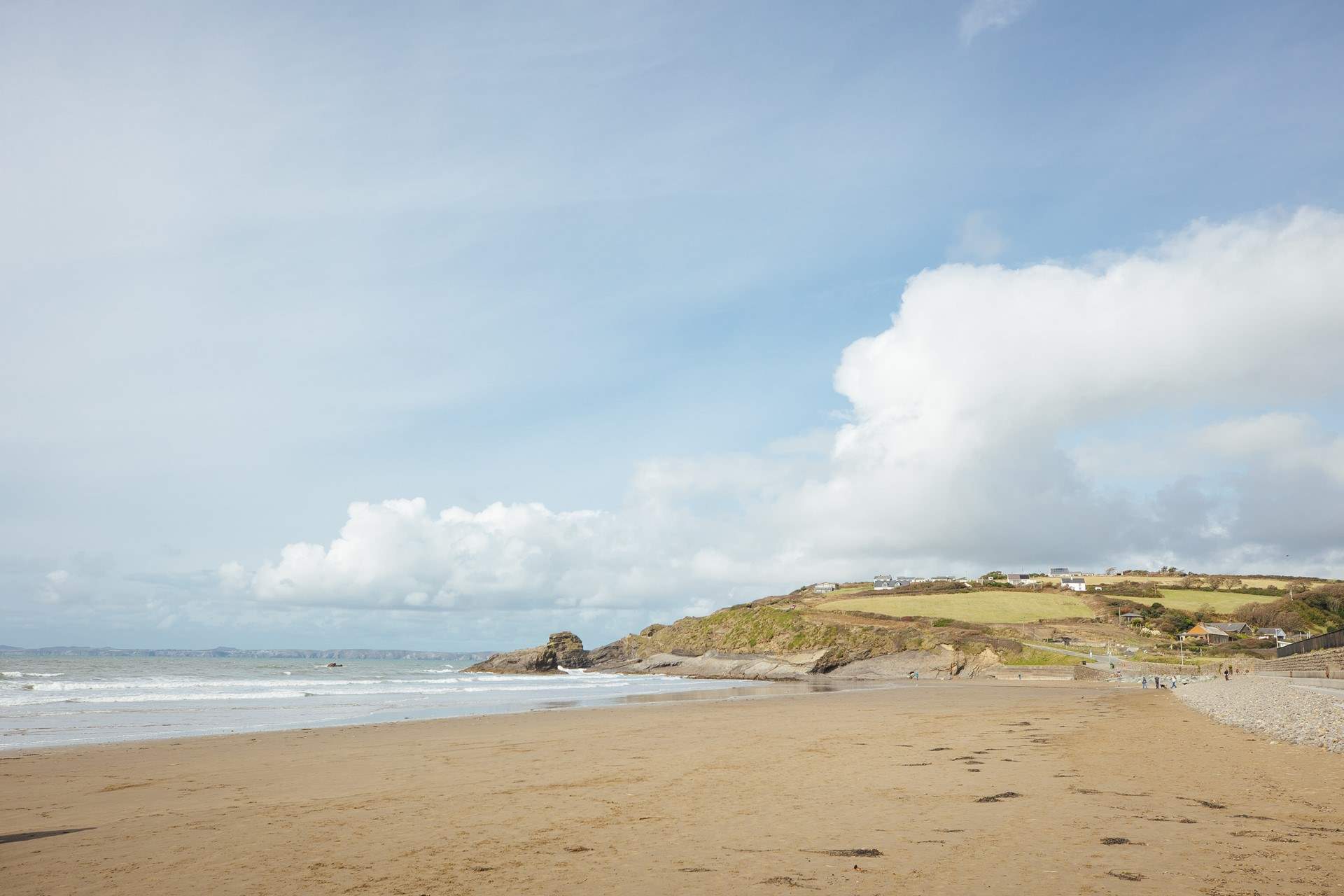 The golden sands of Broad Haven Beach are close by. The perfect family beach with cafes, restaurants, well-stocked supermarket, rock pools, and amazing sunsets. 