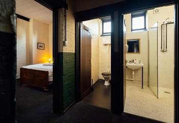 Private shower room and wc for one of the double bedrooms. 