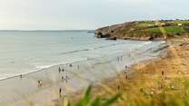 Broad Haven beach is a great things for all things beachy. Delicious eateries, endless golden sands and clear blue surf. Enjoy the magnificent sunsets on a clear summer's night. 