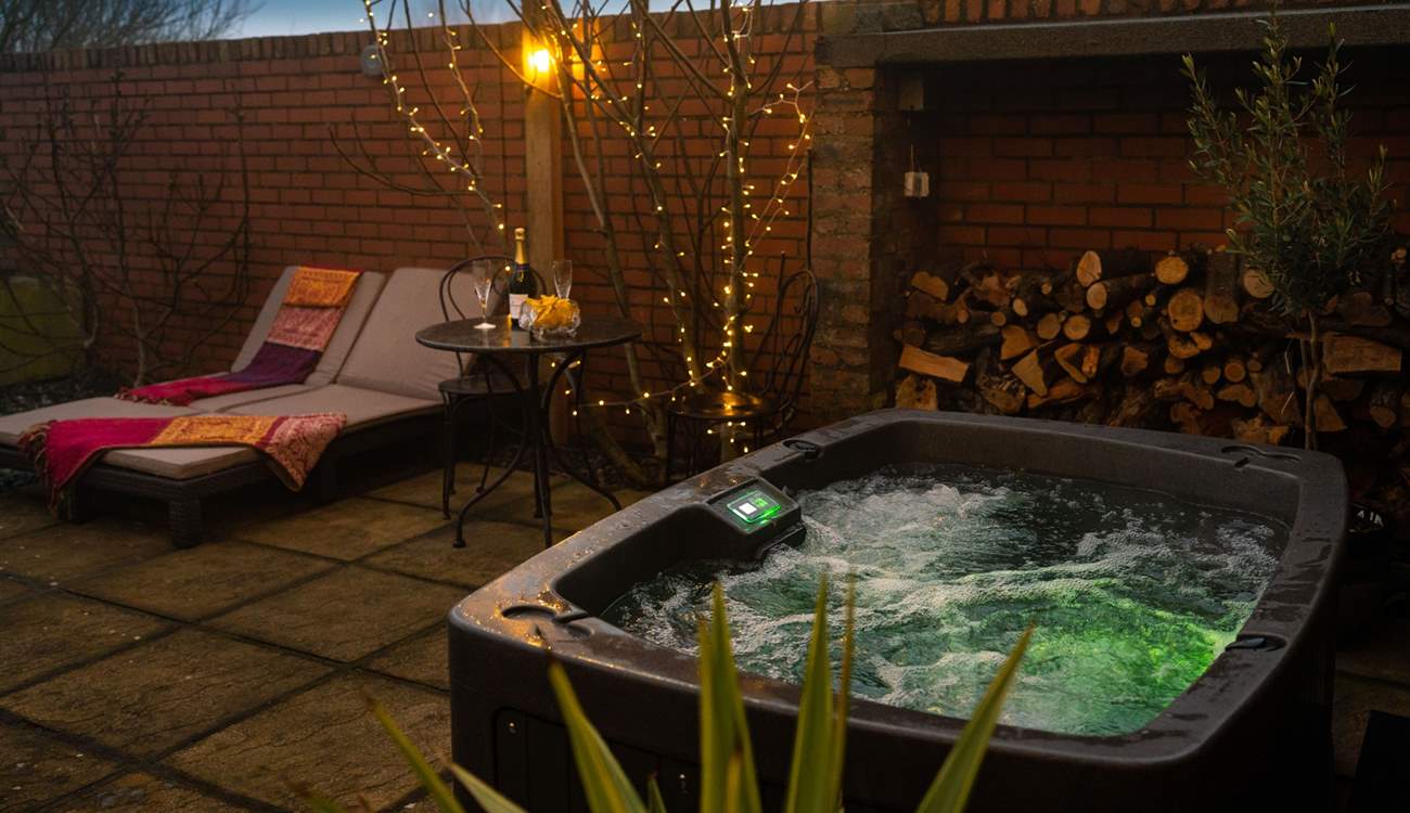 Magical hot tub moments await.