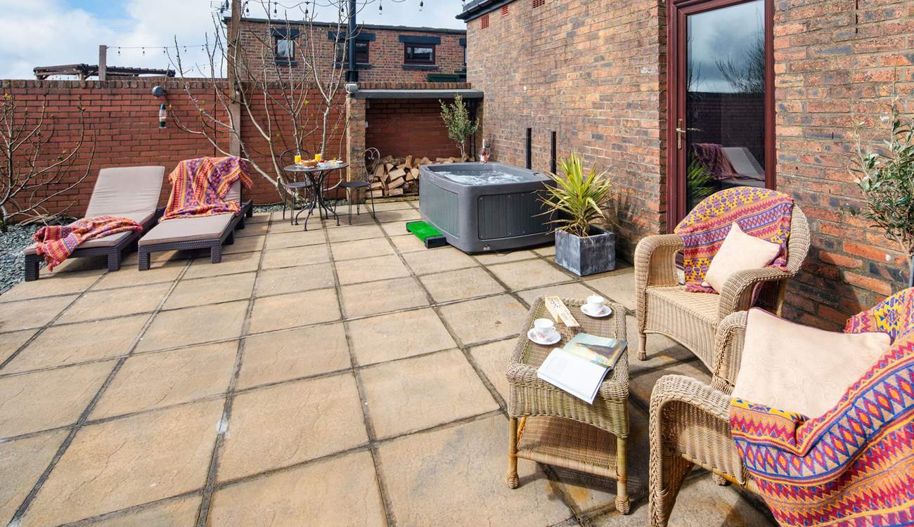 The outside space is such a lovely place to enjoy the sunshine.