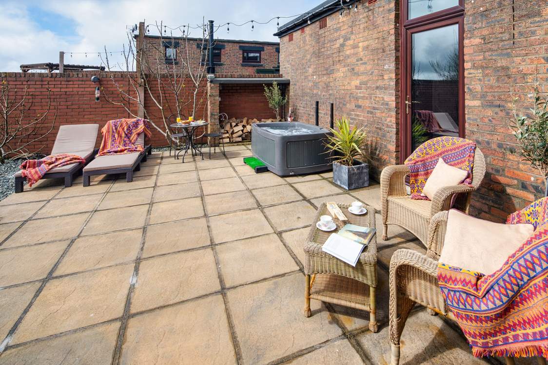 The outside space is such a lovely place to enjoy the sunshine.