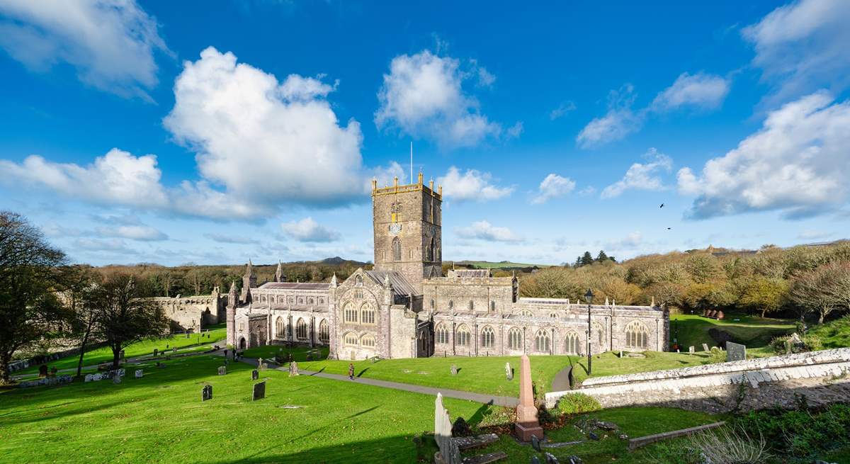 Magnificent St. David's Cathedral. The mystical little city with boutique shops, galleries and good eateries is well worth a visit.