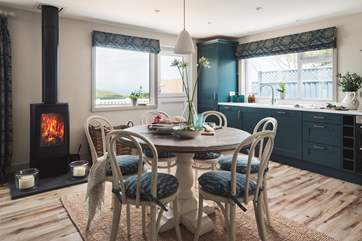 The toasty wood-burner is a welcome sight on out-of-season breaks.