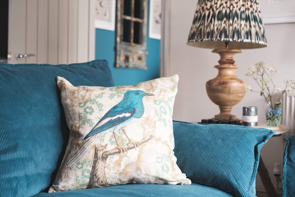 The colours throughout complement the setting.