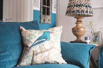 The colours throughout complement the setting.