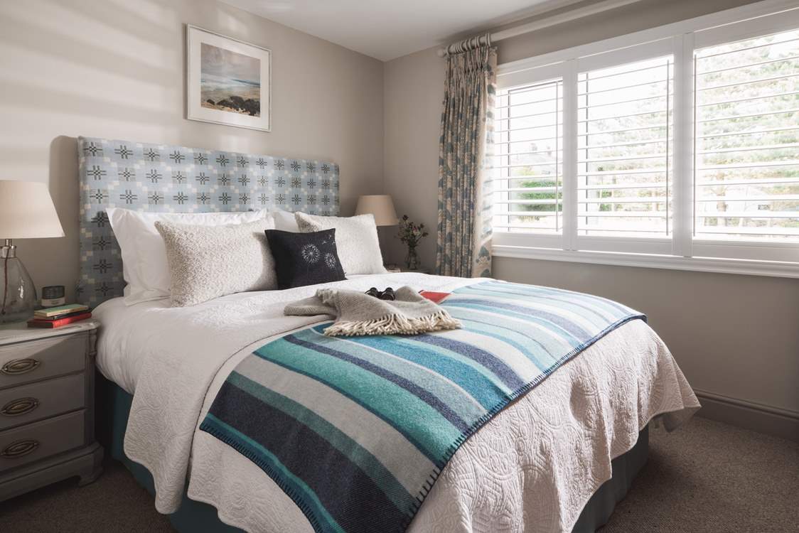 The three bedrooms are beautiful with super-comfy beds, luxurious linens and snug throws.