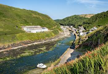 The nearby picture-perfect village of Boscastle.