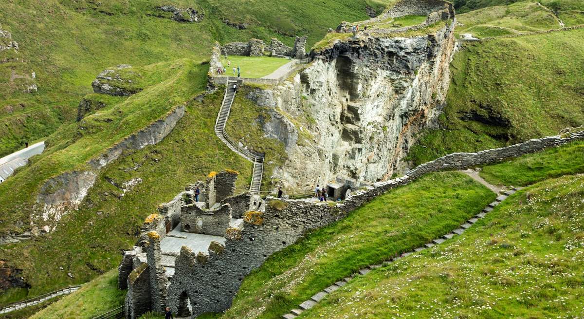 Tintagel Castle (English Heritage) the legendary home of King Arthur.