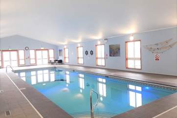 You are welcome to use the pool on the park - there is also a gym on site as well.
