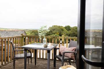 Butterwell Cottage has fabulous views of the Cornish countryside.