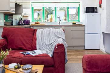 Sit back on the comfy sofa and relax after a day out exploring.