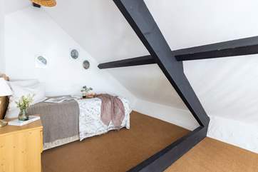 The single bedroom is ideal for either a child or adult. This is an open mezzanine room.