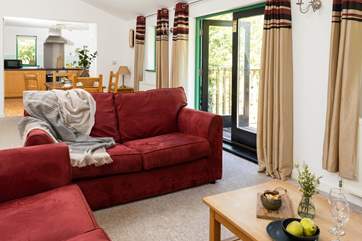 Let the outside in through the fabulous patio doors.