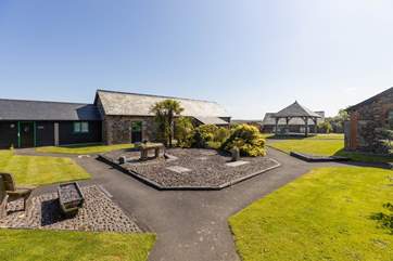 The Treworgie Barton estate is beautifully kept and offers 36 acres of countryside and woodland.